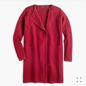 💋JCrew Juliette Collarless Sweater Blazer